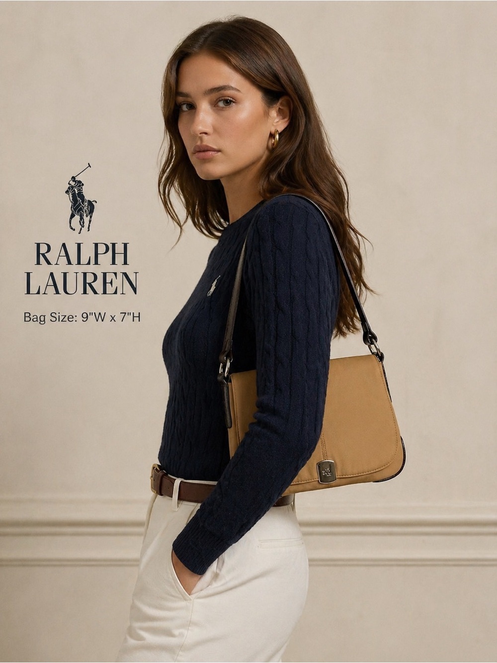 Ralph Lauren Tan Shoulder Bag - Picture 10 of 10